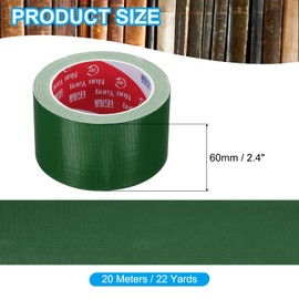 PATIKIL 2.4"x0.007" Bookbinding Tape, 22 Yard Cloth Bookbinding Repair Tape Book Binding Tape Self Adhesive for Repairing Old Books, Green
