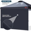 MASTERCANOPY Durable Pop-up Canopy Tent with 1 Sidewall (6.6'x6.6',Black)