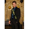 GLITZJOY Birthday Sash, BIRTHDAY BADDIE SASH Black Glitter Sash with