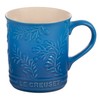 Le Creuset Olive Branch Collection Stoneware Embossed Mug, 14 oz.,