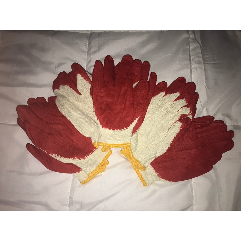 BBH New 5 Pair BBH Gardening Gloves Latex Foam Coating