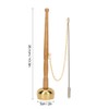 Buddhism Wooden Handle Brass Hand Bell Singing Scripture Implement Buddhist