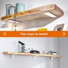 MLOQI 6 Pack Heavy Duty Shelf Brackets, 5mm Thick Scaffold