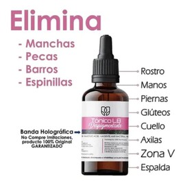 Facial Toner (2 Pack) Acclarante Tonico despigmentante y aclarador, Elimina manchas