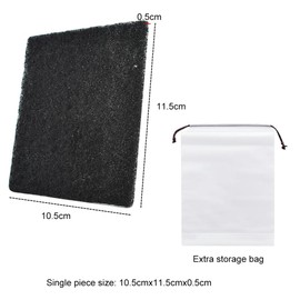 Carbon Filter for Cat Litter Box,Replacement Cat Litter Boxes Filters,Cat Litter Pans Odor Carbon Filters,Activated Charcoal Filter Mat,Odor Control & Air Purification,10.5x11.5cm,15pcs