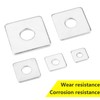 Ctyjia Pack of 20 Stainless Steel Square Washers, M5 Square
