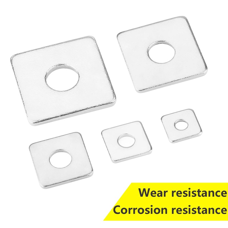 Ctyjia Pack of 20 Stainless Steel Square Washers, M5 Square