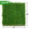 GLOBREEN Easter Thick Artificial Grass Squares Mat, 12" x 12"