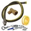 SPARES2GO Universal Oven Cooker Gas Supply Hose, PTFE Pipe Tape,