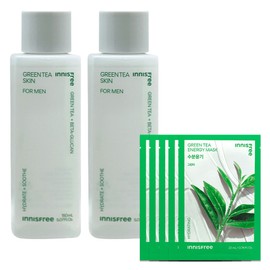 Innisfree Green Tea Skin for Men 2pcs+ / 이니스프리 그린티 스킨 포맨 2개+