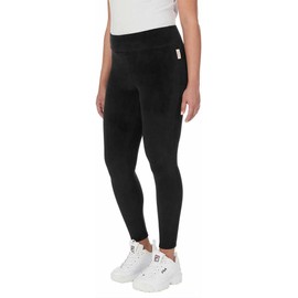Fila Womens Velour Leggings (US, Alpha, XX-Large, Regular, Regular, Black24)