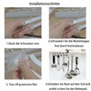 CANGCANG Cup Holder, 3 Pieces Kitchen Cabinet Organiser, Cupboard Insert,