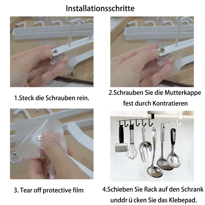 CANGCANG Cup Holder, 3 Pieces Kitchen Cabinet Organiser, Cupboard Insert,