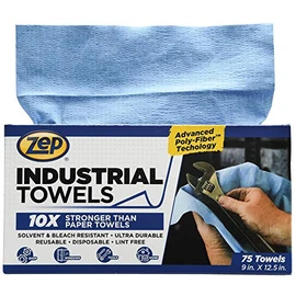 Zep - 1049801 Advanced Poly-Fiber Industrial Towels - 10x Stronger Than Paper Towel