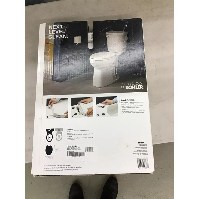 Kohler Layne QR Quiet Close & Release Elongated Antimicrobial Toilet