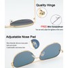 EYERNO Mirrored Aviator Sunglasses For Men Women Fashion Designer UV400
