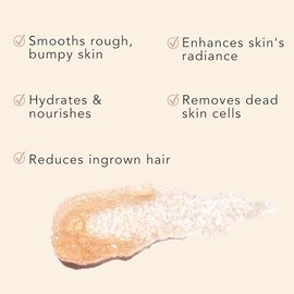 Beauty by Earth- Exfoliante corporal orgánico de vainilla, coco y azúcar, exfoliante corporal exfoliante y exfoliante para pies.