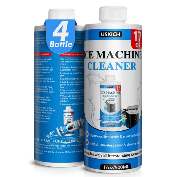 USKICH Ice Machine Cleaner Maker Descaler-68 fl oz Nickel Safe