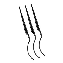 Healvian 3Pcs Grafting Eyelash Tool Display Stick for False Eyelashes Extension Durable Design for Salon Home Use Black