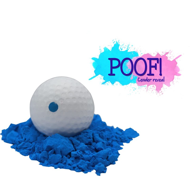 Gender Reveal Golf Balls Exploding Full Powder Backyard 1 Pink