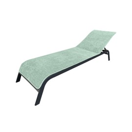 LAYNENBURG Premium Protective Cover for Garden Lounger, 100% Cotton, Oeko-Tex 100, Terry Towel Cover, Sun Lounger, Lounger Cover with Envelope for Standing Lounger, Lounger Chair (75 x 200 cm, Mint)