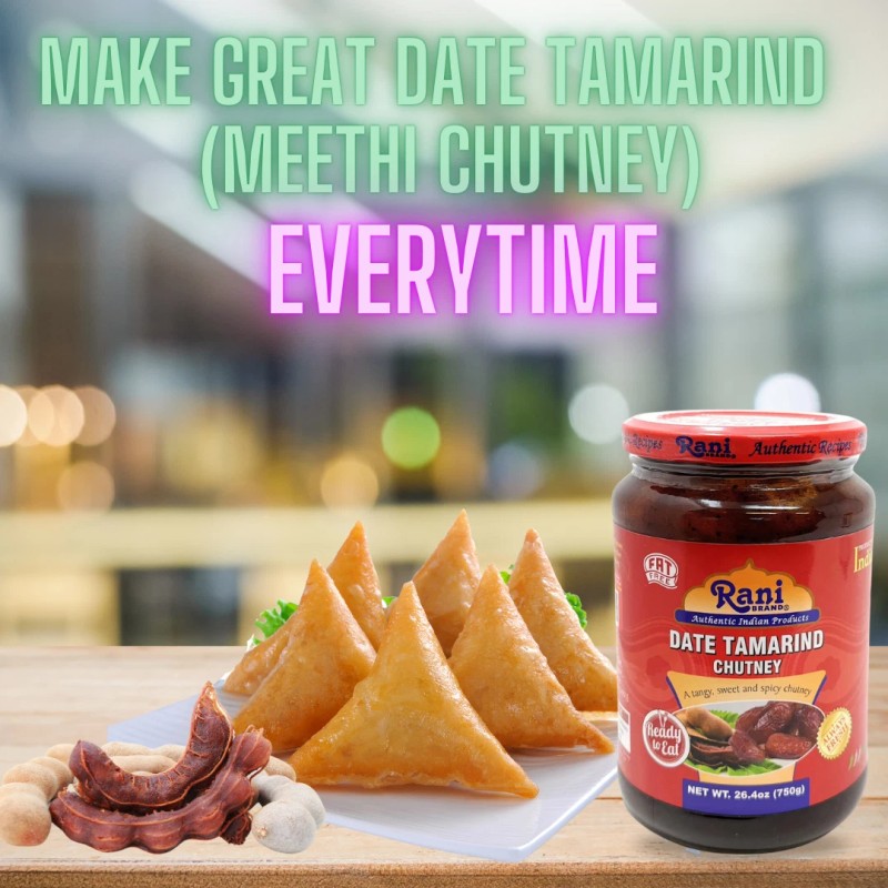 Rani Dates & Tamarind (Imli) Chutney 26.5oz (750g) Glass Jar