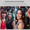 Cerchietto con mini cappello a cilindro, con paillettes, accessorio per