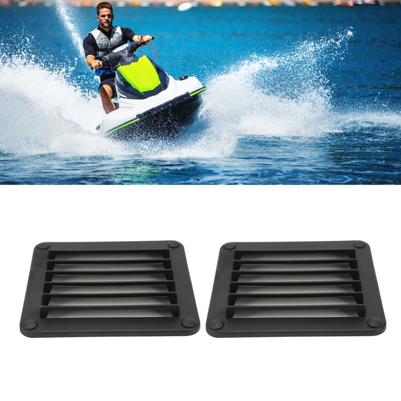 2pcs Air Vent Ventilation Opening Side Exhaust Port Rectangular Ventilation