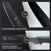CuoCreate Steak Knives Set of 6, 4.7 Inch Dishwasher Safe