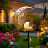 Solar Garden Stake Light for Outdoor Decor – Owl Moon