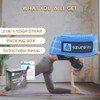 A AZURELIFE Premium2 in 1 Yoga Mat Strap, Adjustable Anti-slip