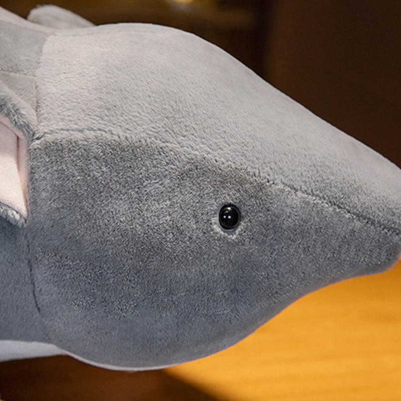 Plush Mouse Toy Funny High Simulation Gray Stuffed Mouse Animal