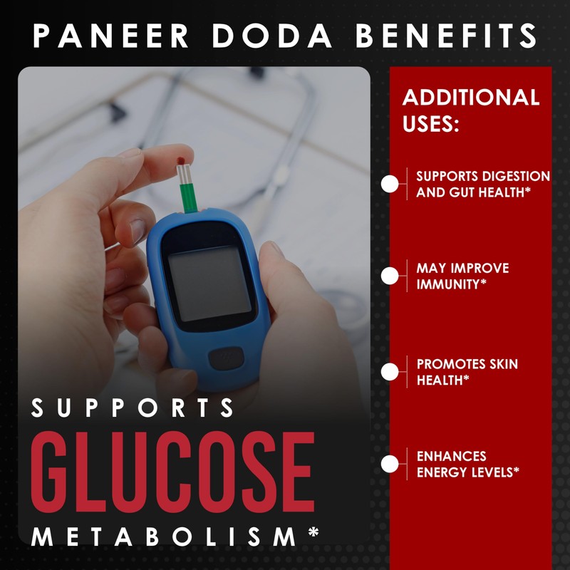 AMALTH Paneer Doda Extract 1000 mg, 120 Capsules Non-GMO &