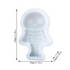 Duawenki Human Skeleton Shape Car Freshie Silicone Mold for Making