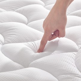 SLEEP ZONE Waterproof Twin Mattress Topper for College Dorm, Cooling Breathable Mattress Cover, (White, Twin)