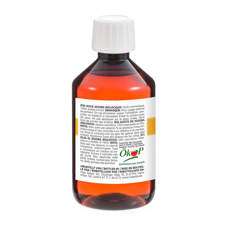 Meavita Gold Jojoba Oil – Pure Cold Pressed Oil, 1