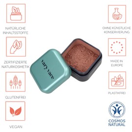 Eyeshadow marlene (pink/brown) refill, highly pigmented, eye shadow, does not clog pores, easy on the lid, in a container, refillable, certified natural cosmetics, vegan, plastic-free