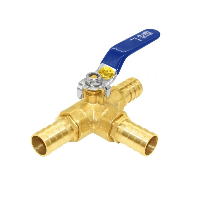 Joywayus 3 Way L-Port 1/4" Female Thread Ball Valve with