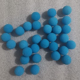HEE Magic Soft Sponge Ball Close-up Magic Stage Trick Props 50 Pieces (Blue, 2.5cm)