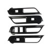 Fewshaw Carbon Fiber Style Interior Window Switch Cover Trims Accessoriess