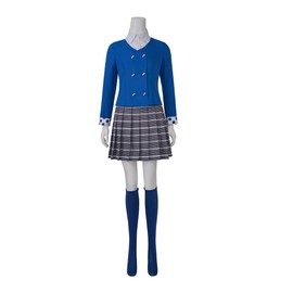 VintageCos Women's Veronica Sawyer Costume Musical the Heathers 3 Uniform Outfit Jd Heather Chandler Cosplay Suit (Blue, L)
