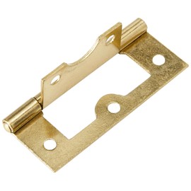 Merriway® BH01124 (4 Pcs) EB Brass Plated Non-Mortise Flush Hinges, 63 mm (2.1/2 inch) - Pack of 4 Pieces