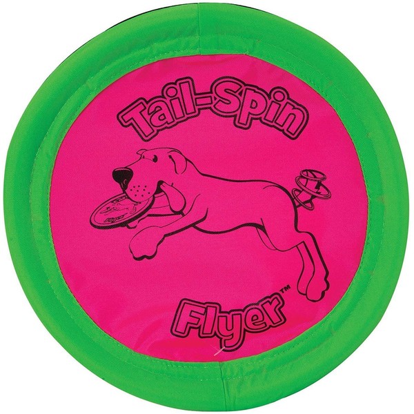 Booda Tail-Spin Flyer 10" Diameter Floppy Dog Frisbee (Pack of 2)