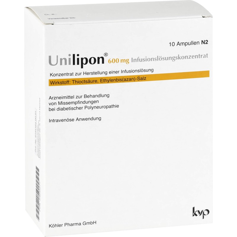 Unilipon 600 Infusion Solution Concentrate 1 x Pack of 10
