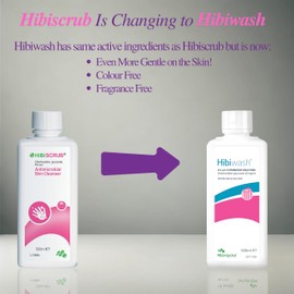 Holou Hibiscrub now Hibiwash Complete Kit - Hibiwash 500ml Antibacterial Body Wash, Pump for Hibi scrub & Microfibre Bath Glove for gentle cleansing - (Also known as Hibiclens or Hibiscrub)