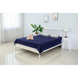 SILLY LEGACY Thin Reversible Waterproof Protective Cover or Liner for Bed or Couch, for Dogs and Cats, Babies; Incontinence, Dirt, Drool