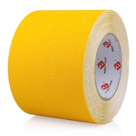 BOMEI PACK Anti Slip Traction Tape,4 Inch x 33 Ft,Heavy Duty Non Slip Tape,Grip Tape for Stairs, Tread Step, Indoor & Outdoor Use,Waterproof Stairs Non Skid Treads (Yellow)