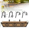 cheehigo 4 Pack 30 Inch Window Boxes Planters with Coco