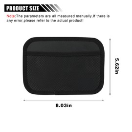 smilfuy 2PCS Car Net Pocket, Car Sticky Organizer Mesh Pocket Side Clutter Scattered Storage Phone Holder, Elastic Mesh Seat Back Pocket Car Storage Net Bag, Strong Paste Organizer (2 Large)