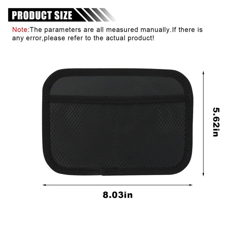 smilfuy 2PCS Car Net Pocket, Car Sticky Organizer Mesh Pocket